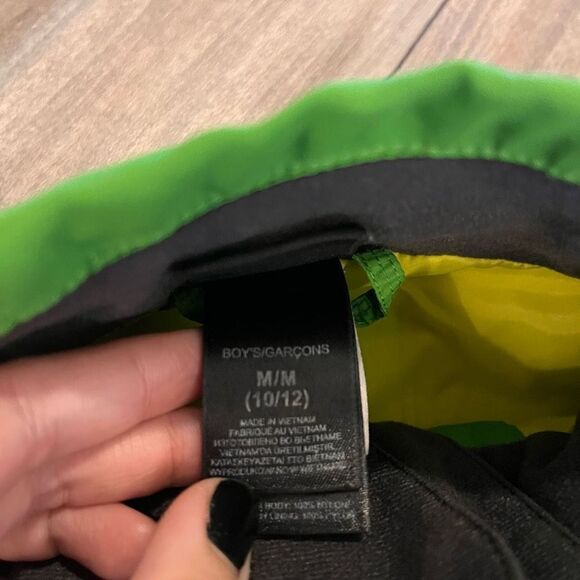 The North Face Green Athletic Rain Jacket Kids Medium - Picture 3 of 4